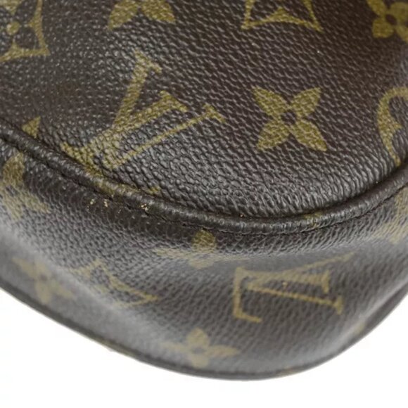 LOUIS VUITTON Saint Cloud GM Shoulder Bag Monogram Leather Brown M51242 65YF359 - Picture 11 of 13